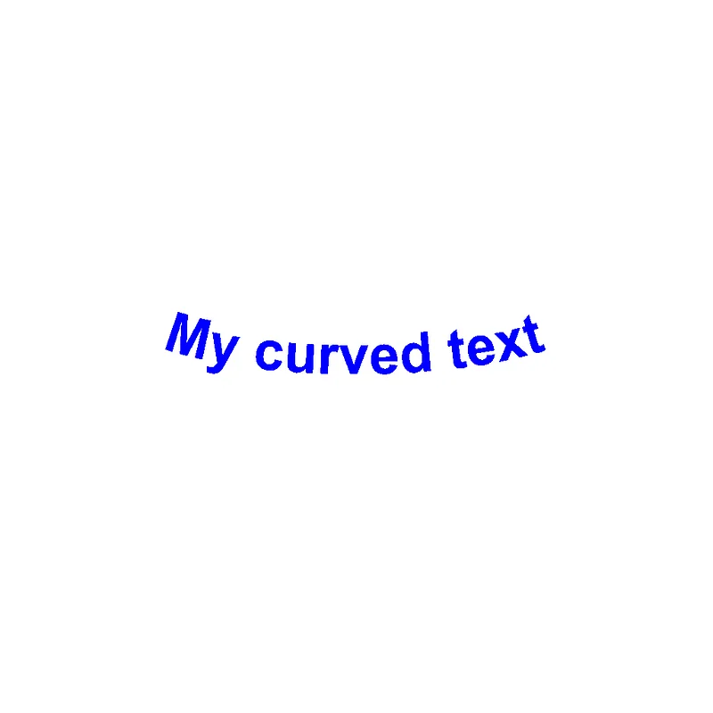 ‘My curved text done’ with SkiaSharp